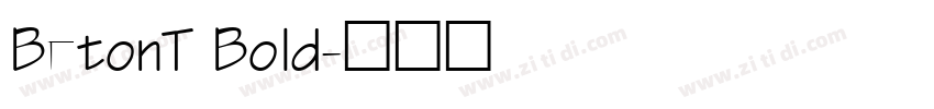 BetonT Bold字体转换